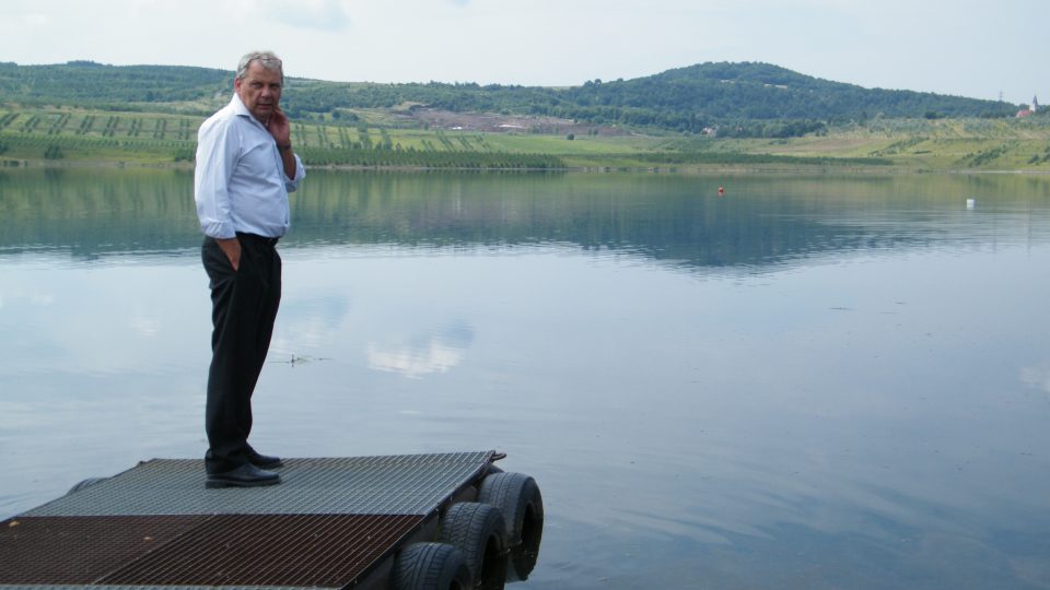 František Kroupa z Palivového kombinátu Ústí u jezera Milada u Chabařovic
