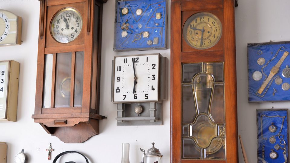 Sbírka hodin manžela Aleny Kolín | foto: Martin Čuřík Sbírka hodin manžela Aleny Kolín