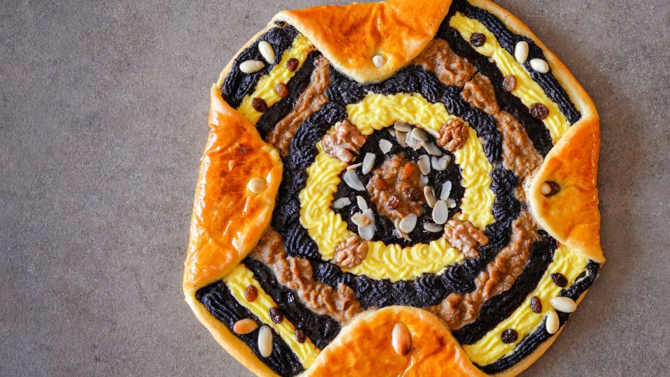 Doudlebský ušatý koláč dle receptu paní Zdenky Chadtové | foto: Martin Čuřík Doudlebský ušatý koláč dle receptu paní Zdenky Chadtové