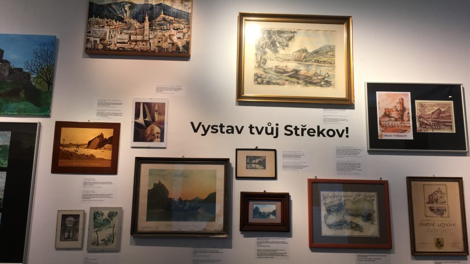 Ve třech místnostech muzeum nashromáždilo různé věci s vyobrazením hradu Střekov