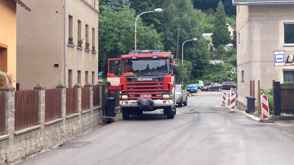 Likvidace následků sobotní bleskové povodně v Děčíně