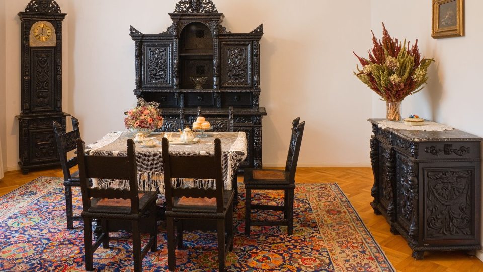 Jídelna v soukromých částech vily | foto: Zdeněk Truhlář, Český rozhlas Jídelna v soukromých částech vily