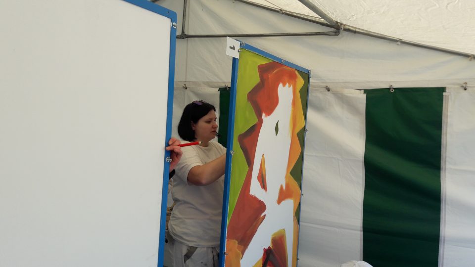 První ročník malířské akademie Josefa Čapka v Podbořanech | foto: Libor Želinský První ročník malířské akademie Josefa Čapka v Podbořanech