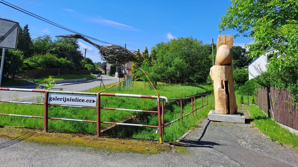 Galerijní ulici najdete v Jistebníku snadno podle směrovky