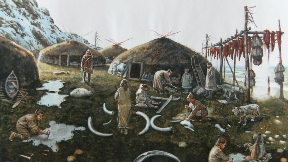 Sídliště lovců mamutů v Přerově-Předmostí (obrazová rekonstrukce)