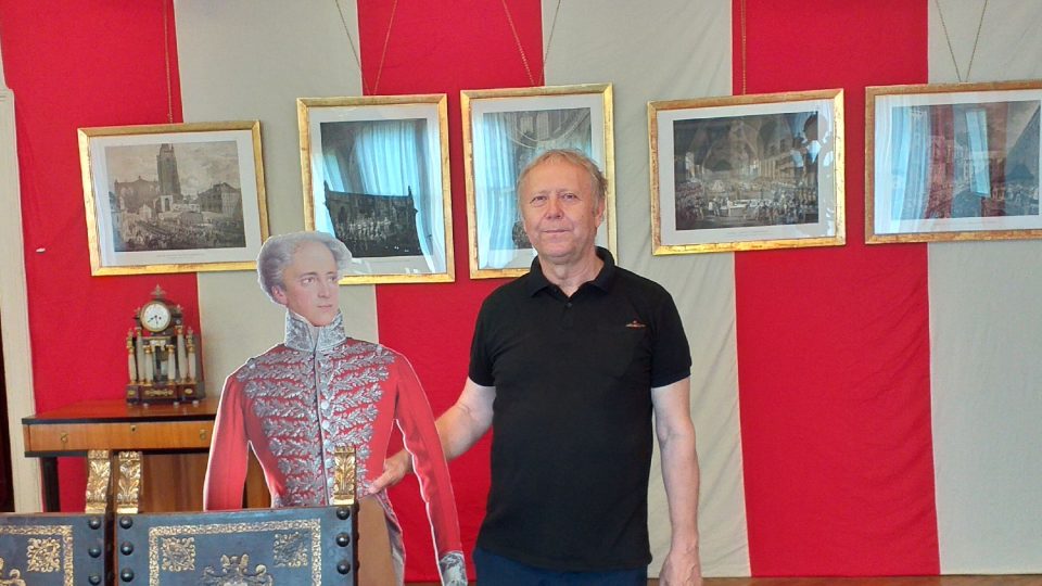 Kastelán Miloš Musil s purkrabím Karlem Chotkem