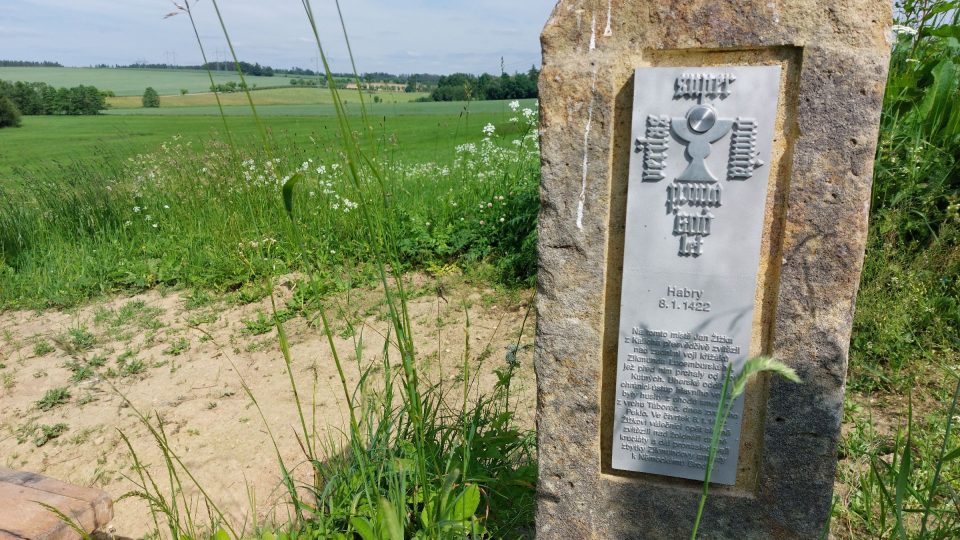 Pamětní deska u Žižkova stolce | foto: Irena Šarounová, Český rozhlas Pamětní deska u Žižkova stolce