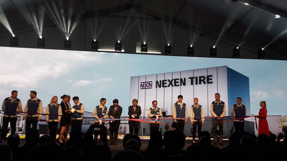 Slavnostní zahájení provozu nové továrny společnosti Nexen Tire