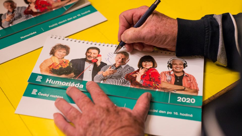 Každý návštěvník dostal i speciální kalendář Humoriády na rok 2020