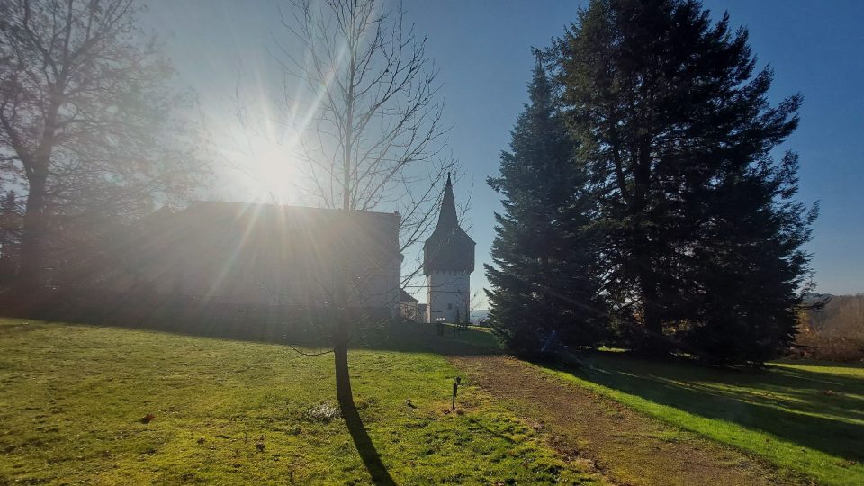 Meditační zahrada má pozoruhodnou atmosféru v každém ročním období