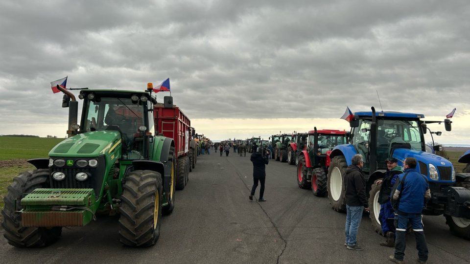 Čeští farmáři se připojili k celoevropským protestům proti evropské zemědělské politice