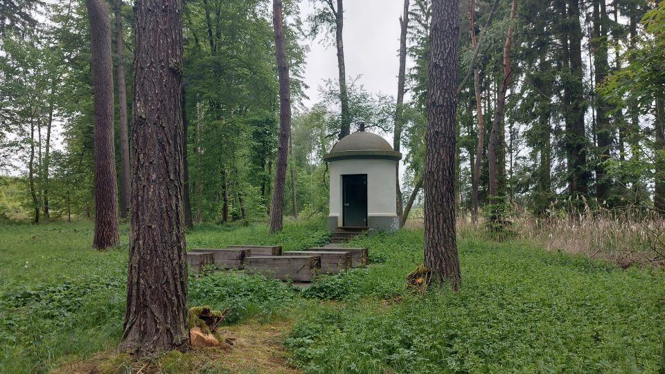Do jedné z vodárenských věží ve Vodárenském lese můžete nahlédnout přes sklo | foto: Tereza Brázdová, Český rozhlas Do jedné z vodárenských věží ve Vodárenském lese můžete nahlédnout přes sklo