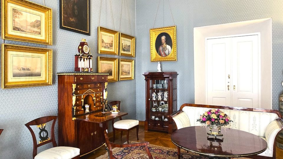 Pánský kabinet v ratibořickém zámku