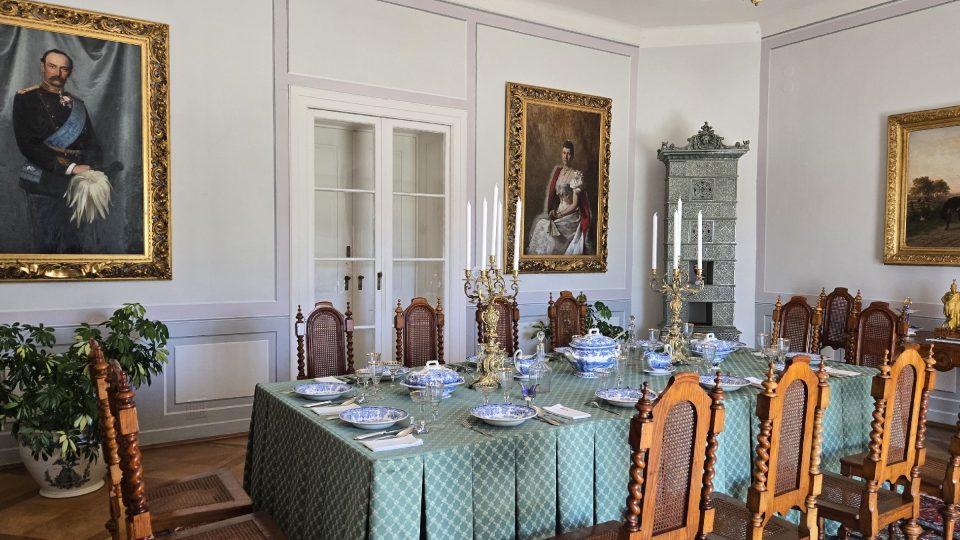 Jídelna v ratibořickém zámku