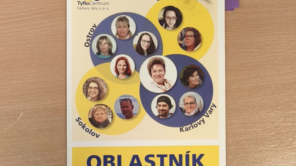 Tiskové materiály karlovarského TyfloCentra | foto: Libuše Ernestová, Český rozhlas Tiskové materiály karlovarského TyfloCentra