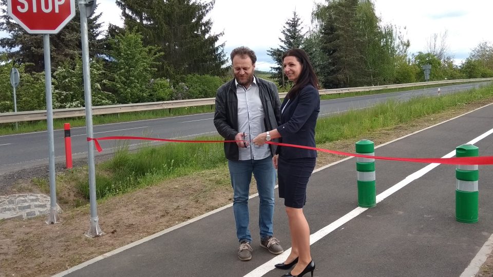 Vroutek oficiálně otevřel cyklostezku do Podbořan