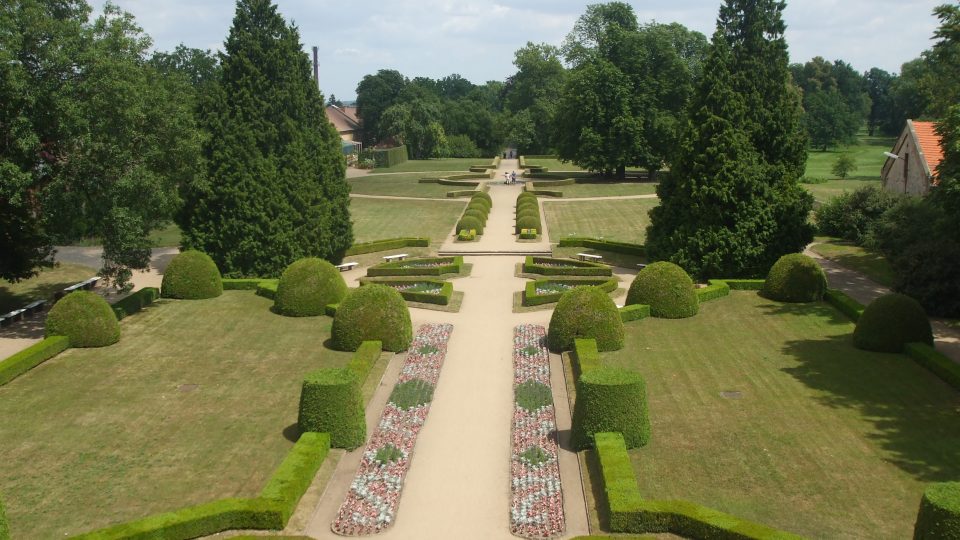 Francouzská zahrada u zámku v Libochovicích | foto: Stanislava Brádlová Francouzská zahrada u zámku v Libochovicích