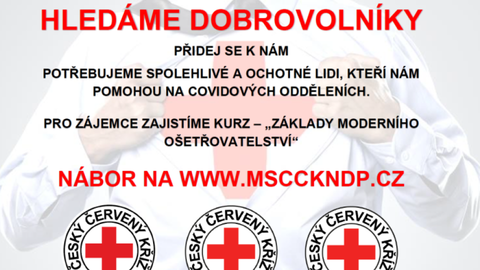 Český červený kříž hledá dobrovolníky