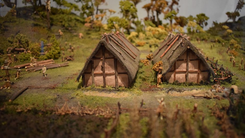 Model neolitické vesnice