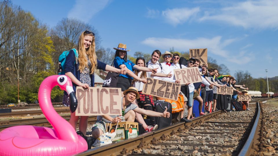 PSO na cestách - na kolejích | foto: archiv Petry Soukupové a PSO PSO na cestách - na kolejích