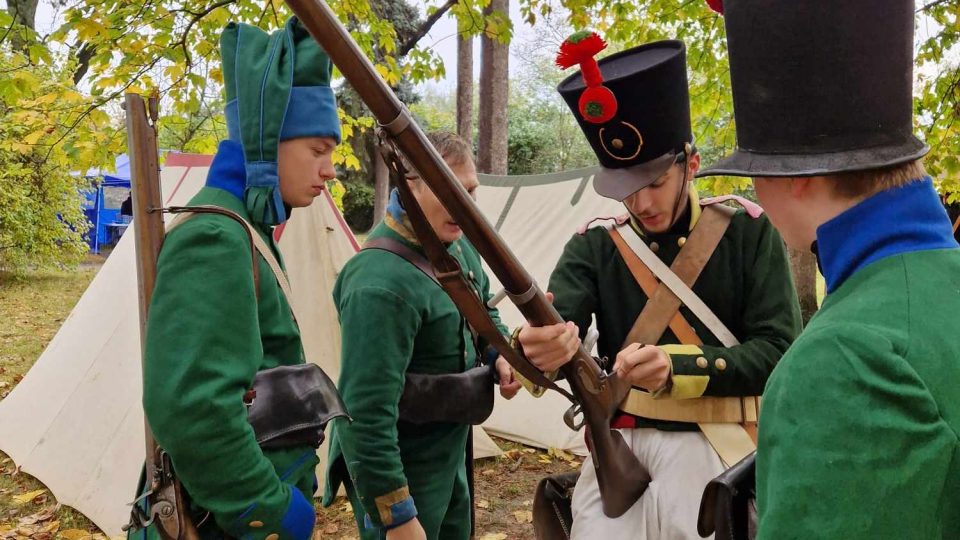 Holešov, Americký park, vojenské ležení z dob napoleonských válek, 5. listopadu 2023