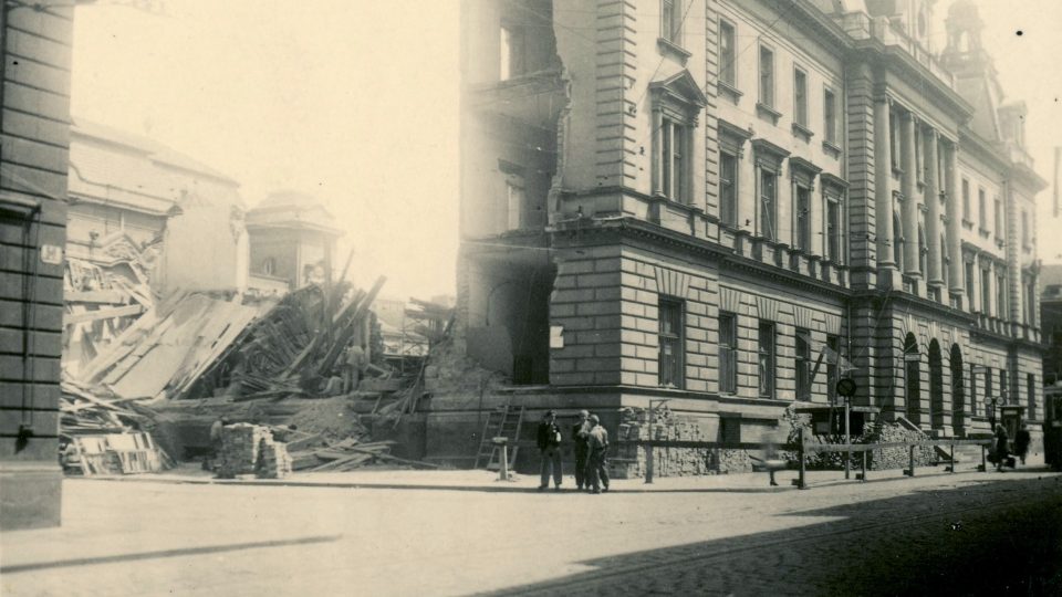 Následky bombardování Ústí nad Labem, duben 1945