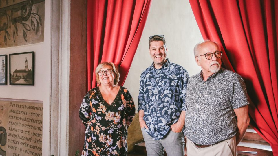 Průvodci se na jeden den stali Kateřina Cajthamlová, Patrik Rozehnal a Václav Knop | foto: Jana Volková Průvodci se na jeden den stali Kateřina Cajthamlová, Patrik Rozehnal a Václav Knop