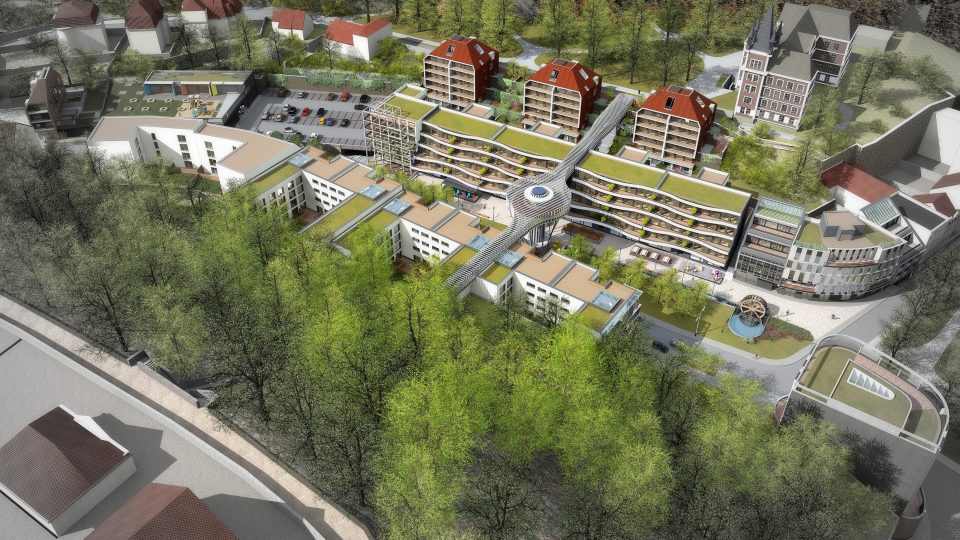 Vizualizace toho, jak by v budoucnu mohla vypadat Mlýnská ulice v Teplicích