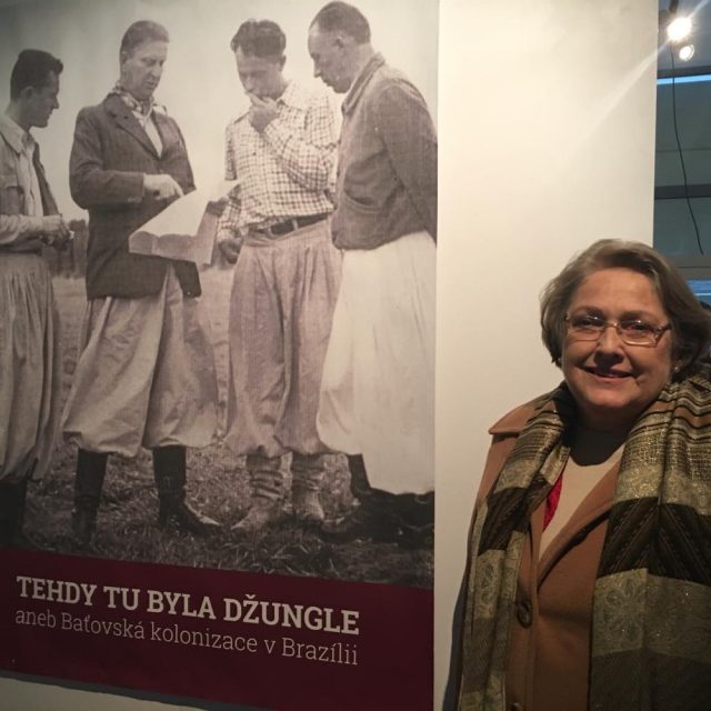 Dolores Liliana Bata Arambasic při zahájení výstavy | foto: Roman Verner,  Český rozhlas