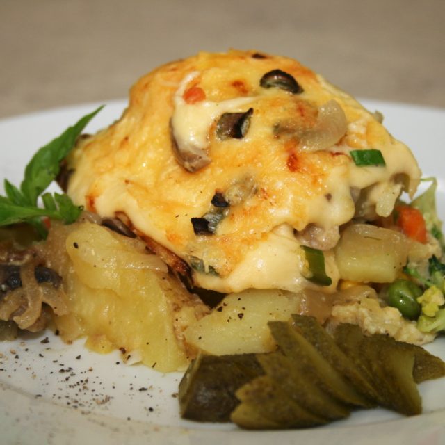 Brokolicové brambory zapečené se sýrem | foto: Petr Jindra