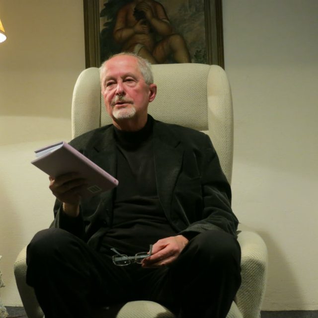 Pavel Švanda na besedě v Mahenově památníku | foto: Petr Veselý