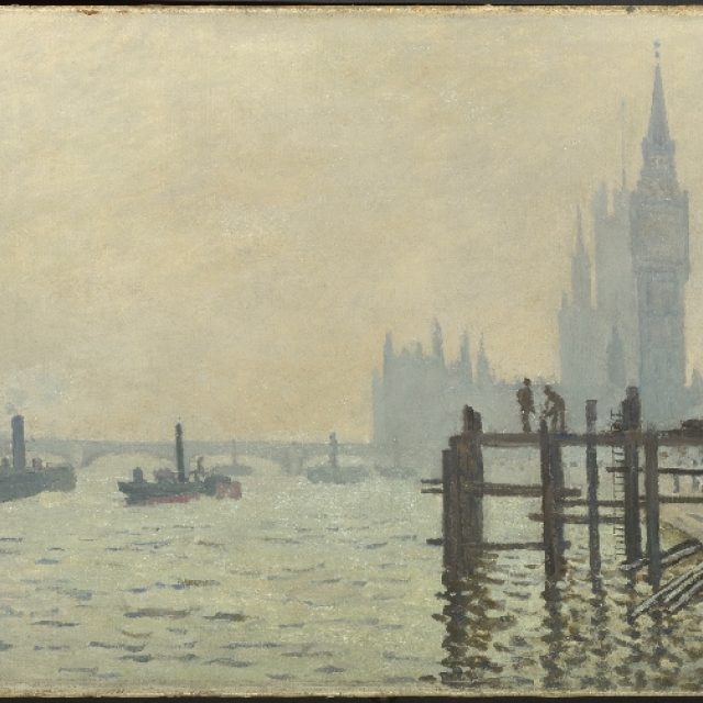 Claude Monet,  Temže ve Westminsteru  (1871) | foto:  The National Gallery,  London
