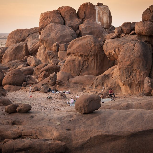 Mezolitická lokalita Sfinga v pohoří Sabaloka v centrálním Súdánu,  místo působení expedice Českého egyptologického ústavu FF UK v Praze | foto: Petr Pokorný