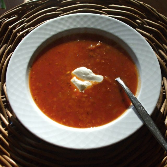 Polévka z červené čočky s paprikou  (ilustrační foto) | foto: Stanislava Brádlová,  Český rozhlas