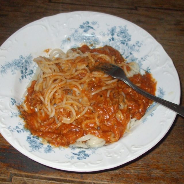 Špagety s tuňákem po boloňsku | foto: Stanislava Brádlová,  Český rozhlas