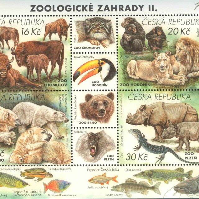 První zoologické zahrady mají svou poštovní známku | foto: Podkrušnohorský ZOOPARK Chomutov