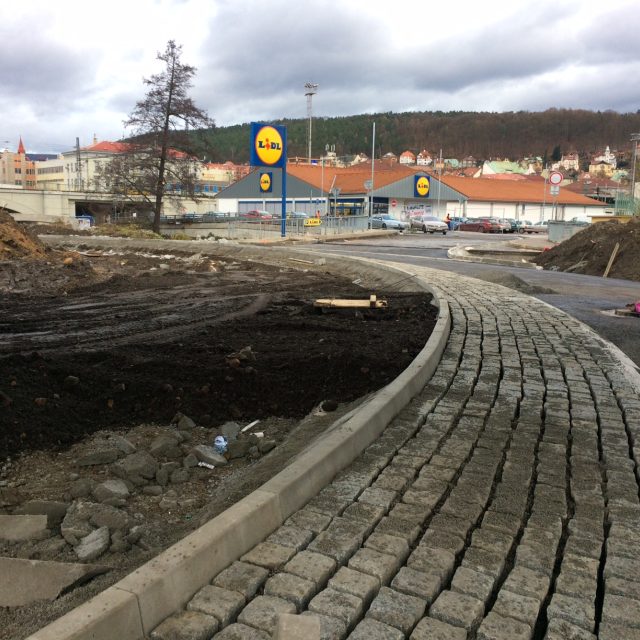 Práce na Vilsnické spojce v Děčíně | foto: Daniela Pilařová,  Český rozhlas
