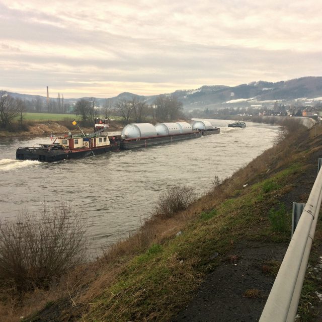 Nákladní lodě na Labi | foto: Daniela Pilařová,  Český rozhlas