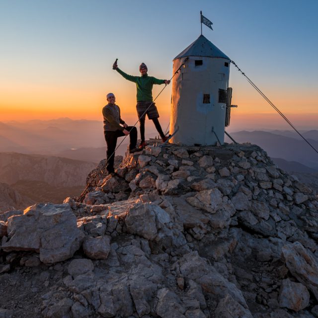 Slovinský Triglav při východu slunce | foto: Jaromír Zaoral