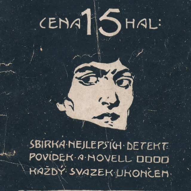 Komu patří tajemný obličej z titulní stránky příběhů detektiva Léona Cliftona z počátku 20. století se čtenáři nikdy nedozvěděli | foto: Frederik Velinský,  Český rozhlas Sever