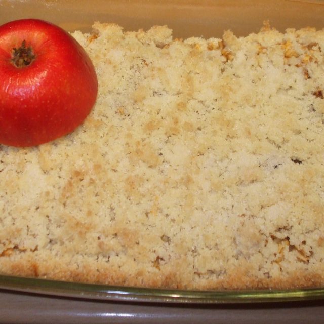 Sypaný koláč jablkový | foto: Stanislava Brádlová,  Český rozhlas