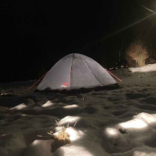 V Krásné Lípě na Děčínsku se koná nejsevernější zimní táboření | foto: Daniela Pilařová,  Český rozhlas