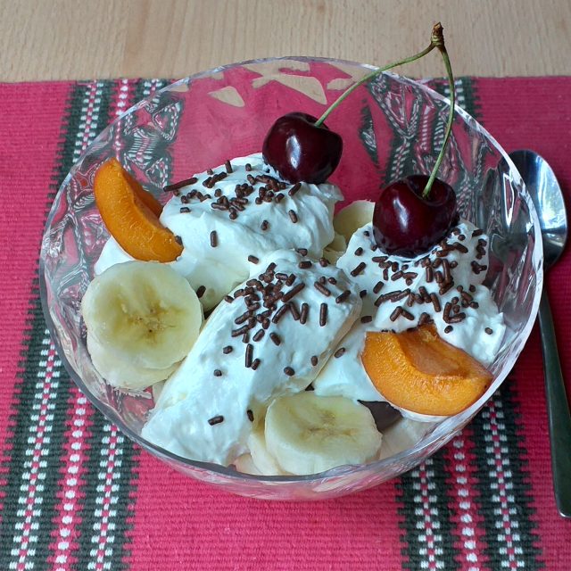 Ovocný salát s krémem | foto: Stanislava Brádlová,  Český rozhlas