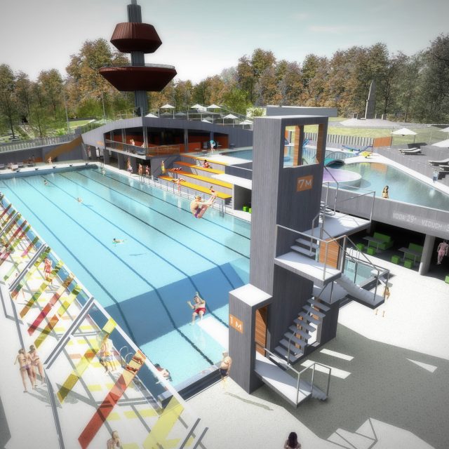 Takhle nějak by mohlo vypadat nové koupaliště v Teplicích | foto: Petr Sedláček,  Magistrát města Teplice