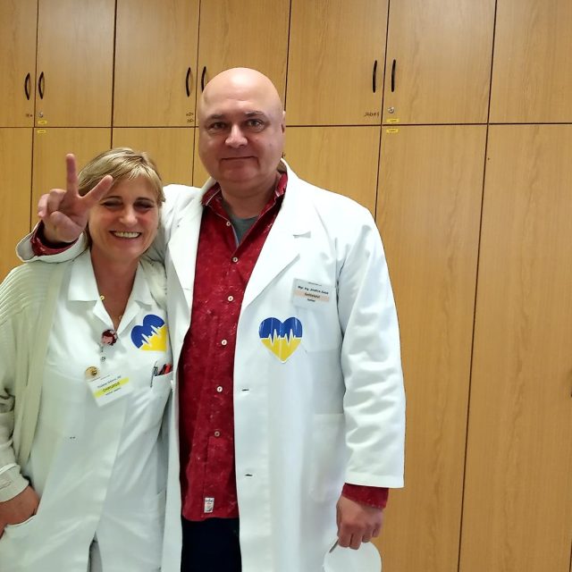 Nemocnice Žatec podporuje Ukrajinu | foto: Jana Vitásková,  Český rozhlas