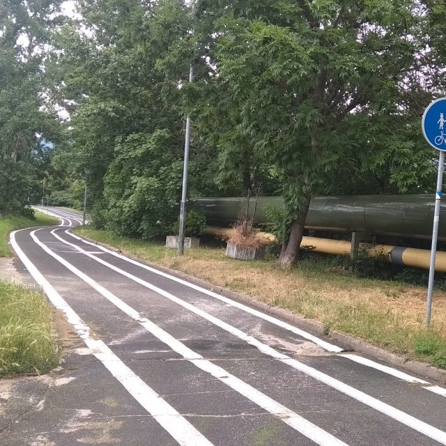 Cyklotrasa v Teplicích,  příliš mnoho tlustých čar | foto: Jana Vitásková,  Český rozhlas