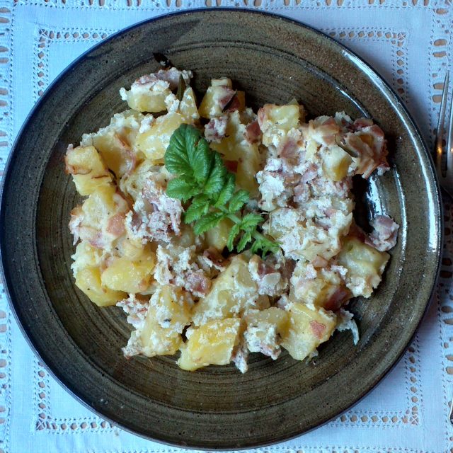 Brambory zapečené se smetanou | foto: Stanislava Brádlová,  Český rozhlas