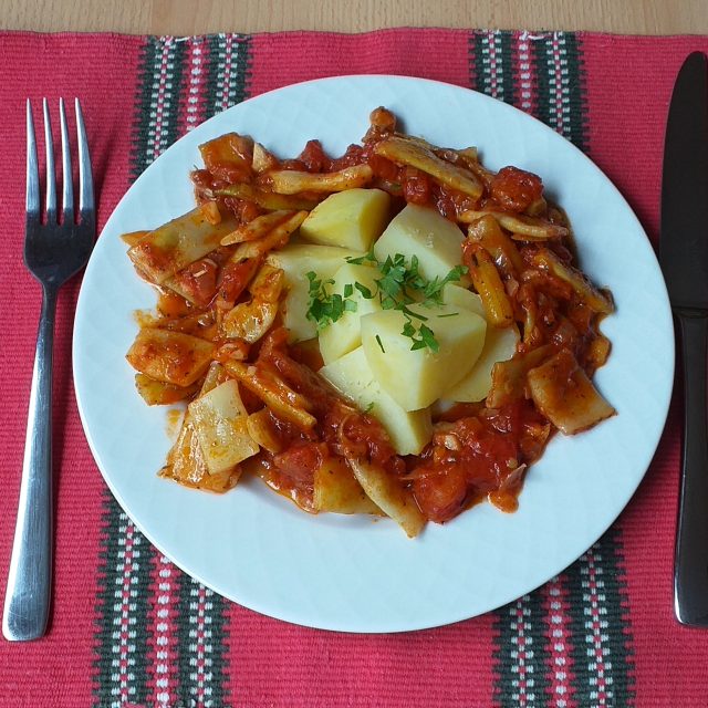 Fazolky na rajčatech | foto: Stanislava Brádlová,  Český rozhlas