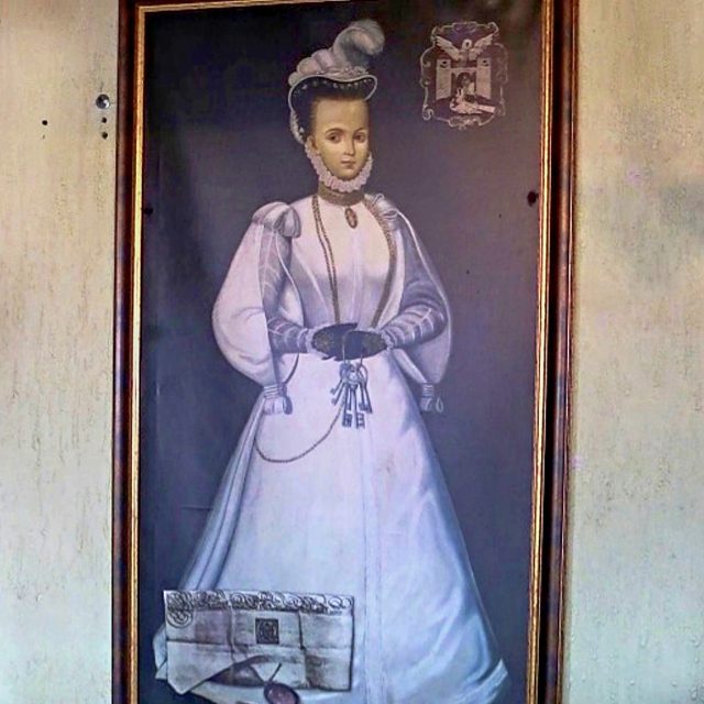 Obraz Bílé paní v restauraci u zříceniny hradu Tolštejn | foto: Eva Bucharová,  Český rozhlas