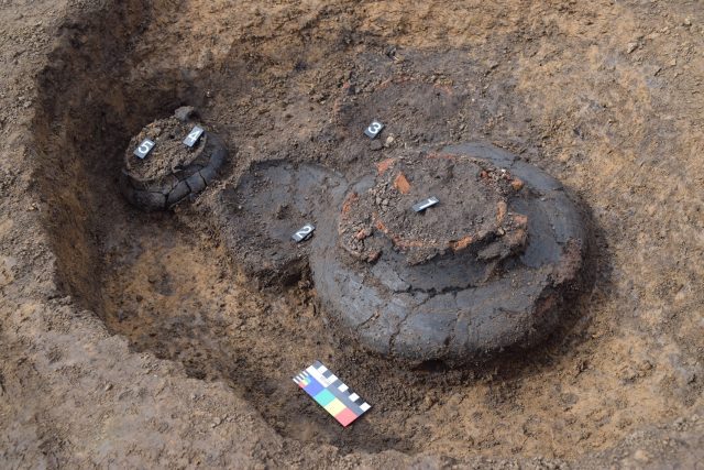 Žárový hrob z doby bronzové | foto: Archeologické centrum Olomouc